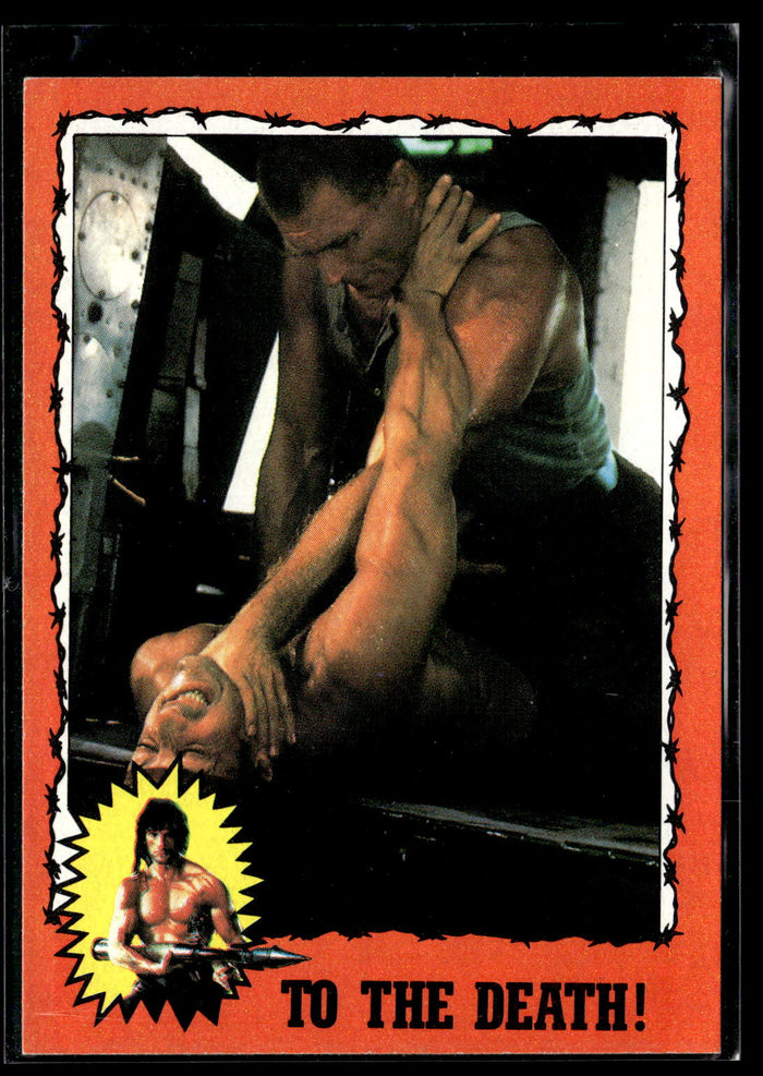 1985 Topps Rambo First Blood Part II #54 To the Death!