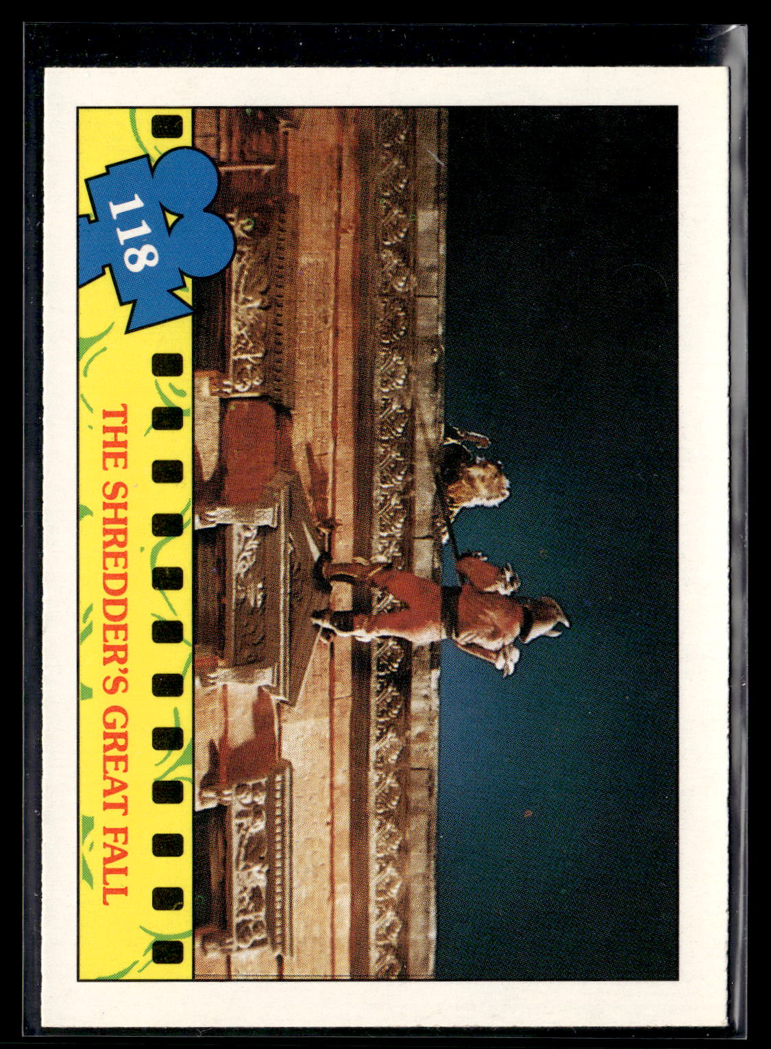 1990 Topps Teenage Mutant Ninja Turtles: The Movie #118 Shredder Fall