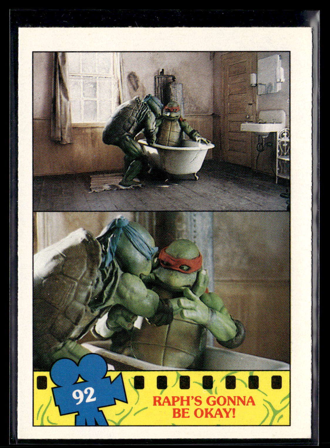 1990 Topps Teenage Mutant Ninja Turtles: The Movie #92 Raph's Gonna Be Okay!