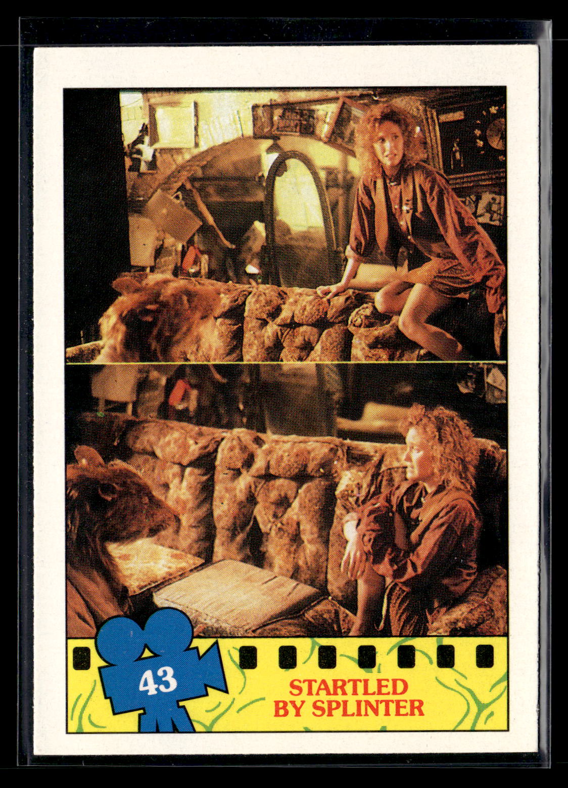1990 Topps Teenage Mutant Ninja Turtles: The Movie #43 Startled by Splinter
