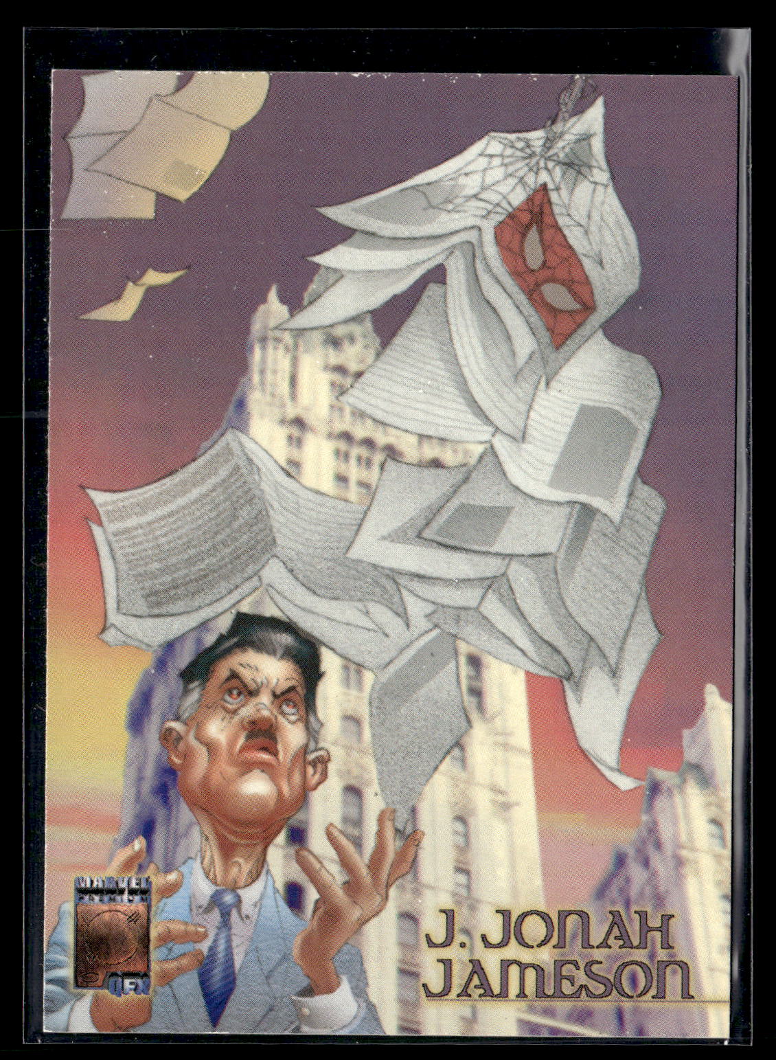 1997 Fleer/SkyBox Marvel Premium QFX #51 J. Jonah Jameson