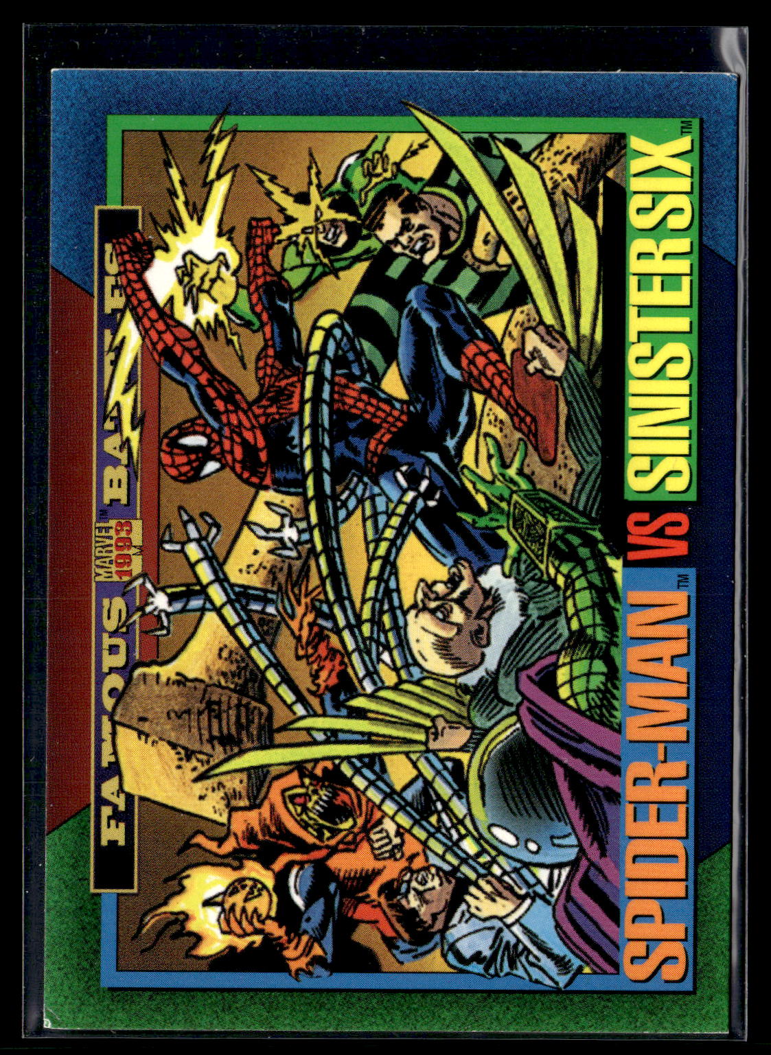 1993 SkyBox Marvel Universe #155 Spider-Man / Sinister Six