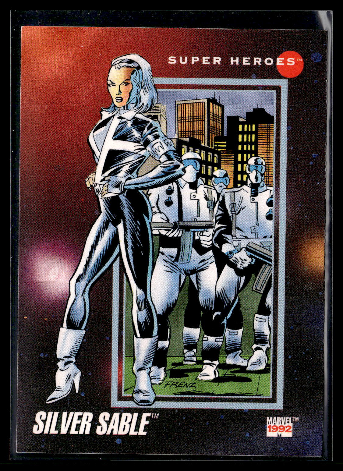 1992 Impel Marvel Universe #65 Silver Sable