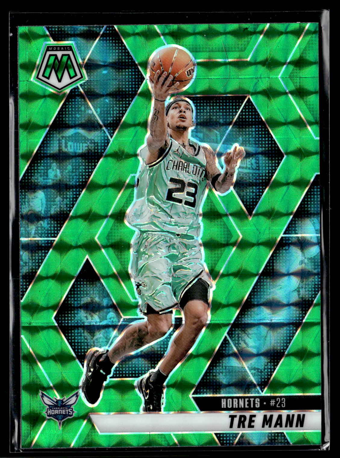 2024-25 Panini Mosaic #113 Tre Mann Green Mosaic