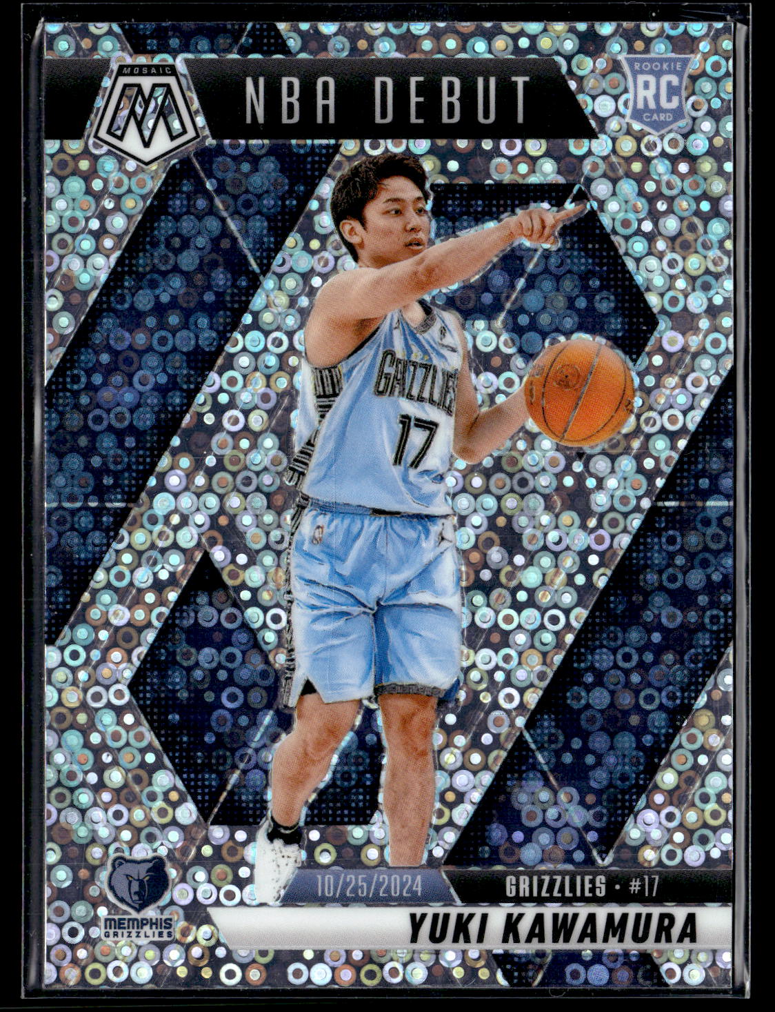 2024-25 Panini Mosaic #265 Yuki Kawamura Fast Break Silver Mosaic