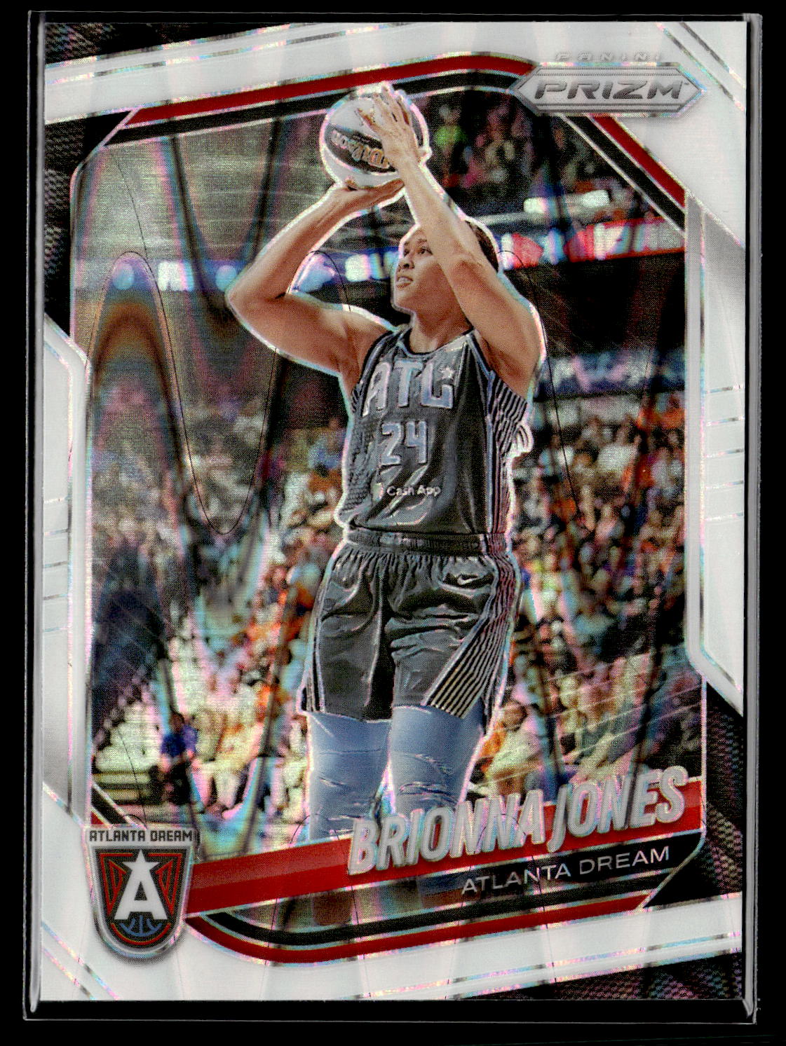 2025 Panini Prizm WNBA #107 Brionna Jones White Seismic Prizms