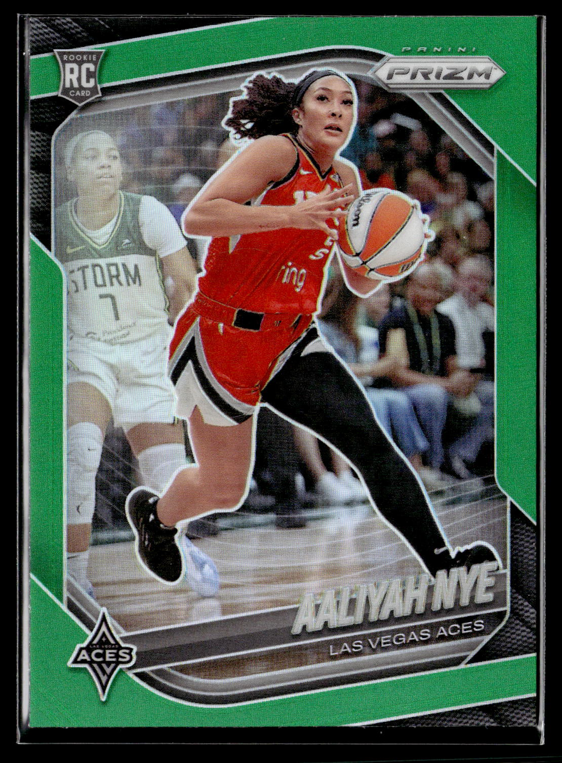 2025 Panini Prizm WNBA #15 Aaliyah Nye Green Prizms
