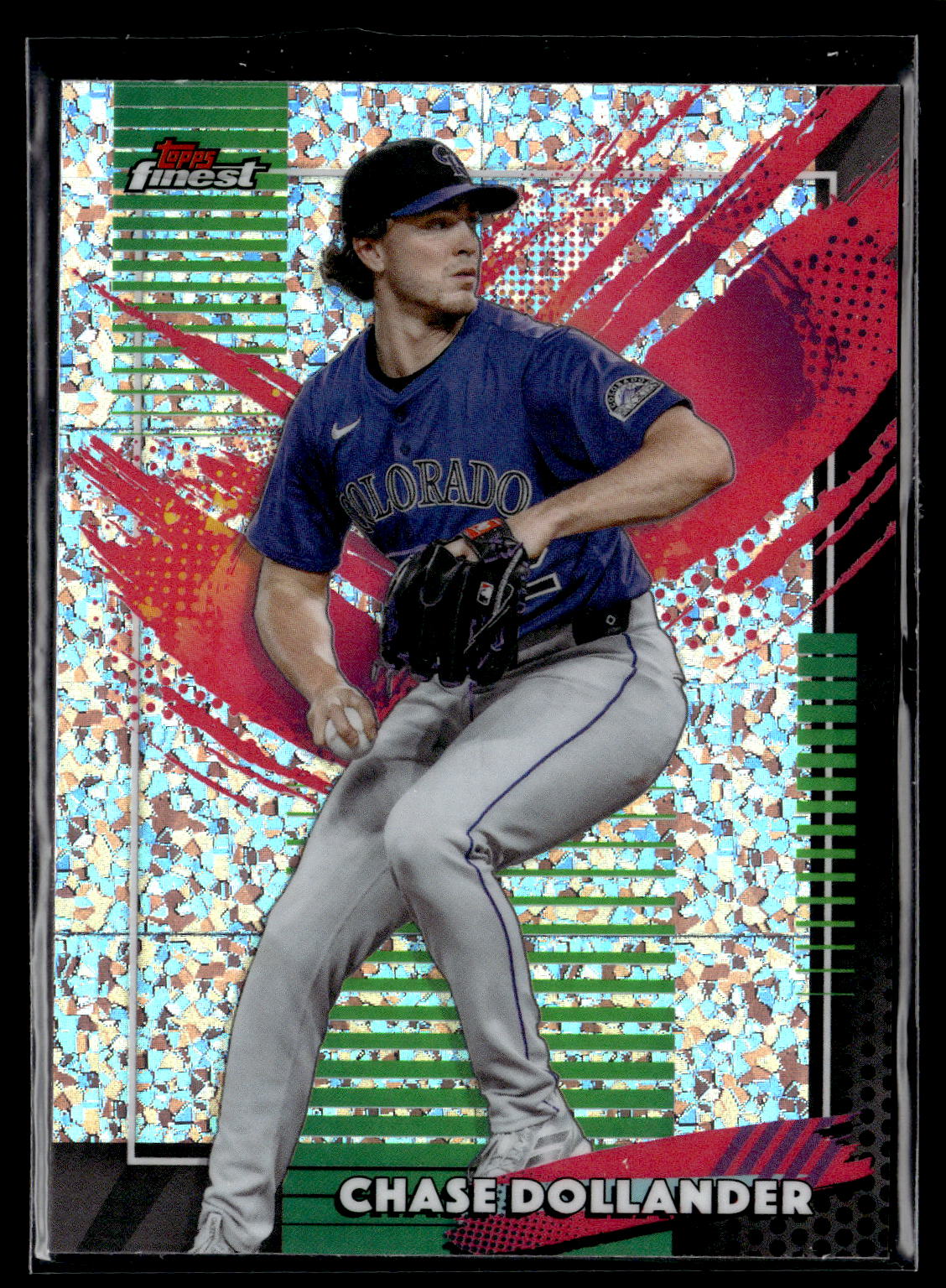 2026 Finest #228 Chase Dollander Mini-Diamond Refractors