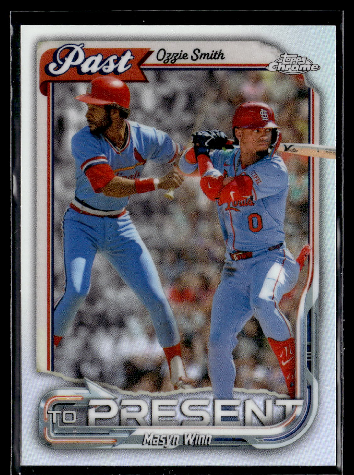 2026 Topps Chrome #PTP-23 Ozzie Smith / Masyn Winn Past to Present