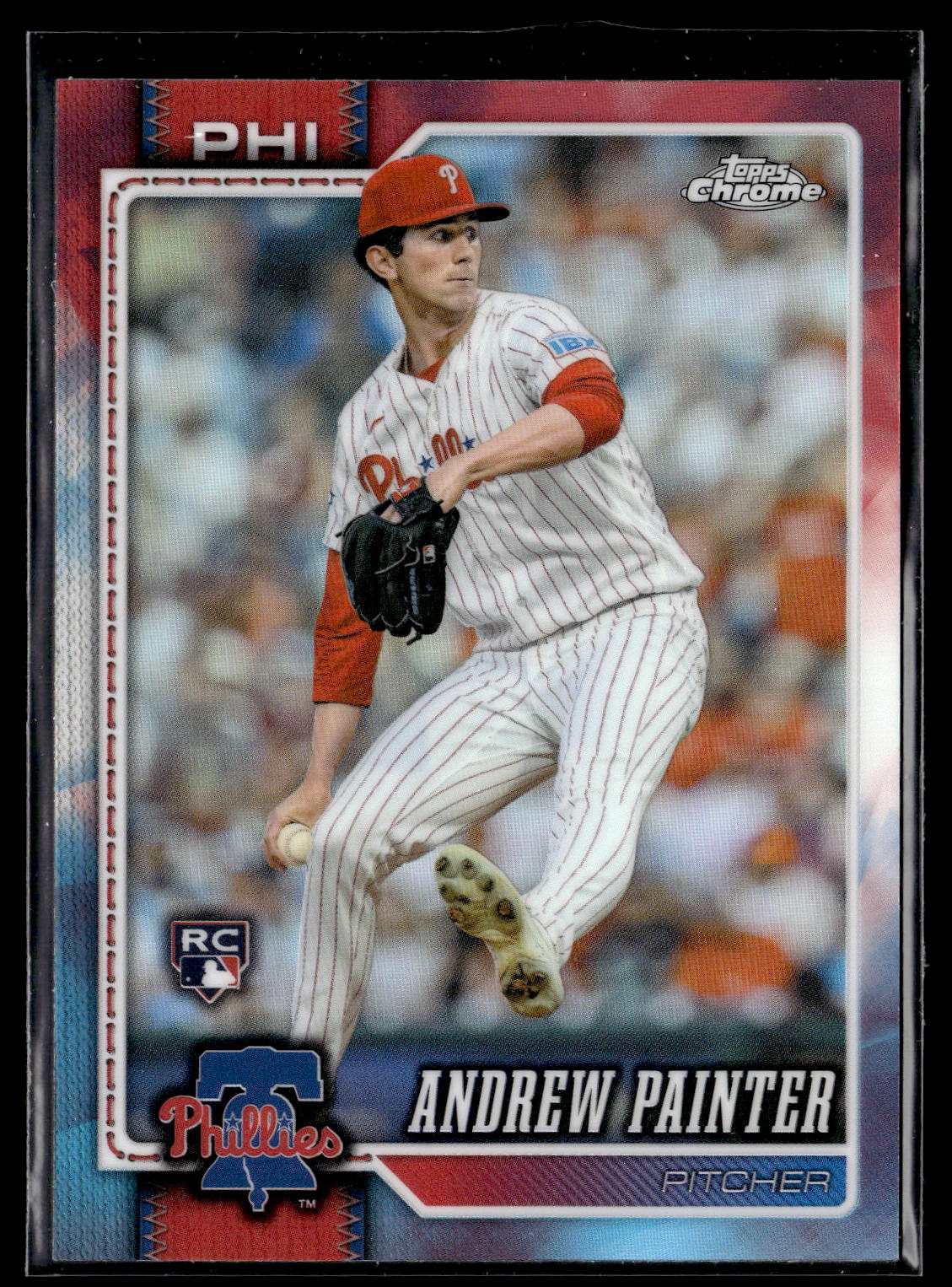 2026 Topps Chrome #160 Andrew Painter Red White and Blue Refractors Rookie