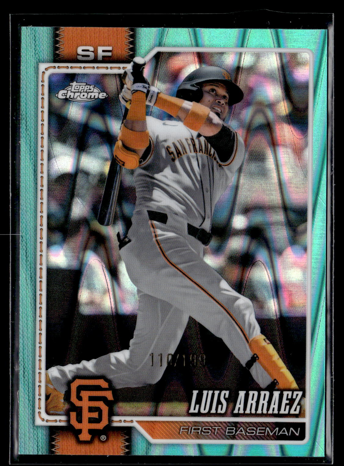 2026 Topps Chrome #168 Luis Arraez Aqua Raywave Refractors