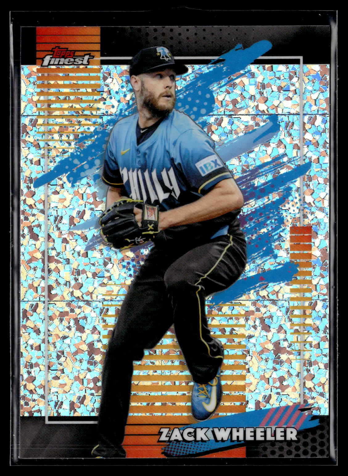 2026 Finest #160 Zack Wheeler Mini-Diamond Refractors