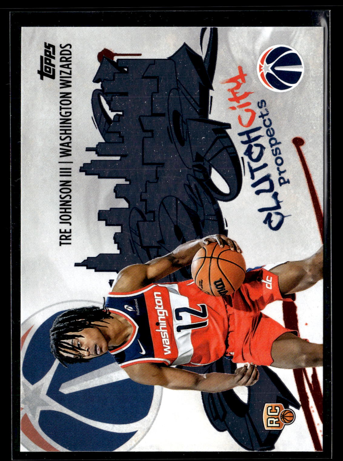 2025-26 Topps #CC-6 Tre Johnson III Clutch City Prospects