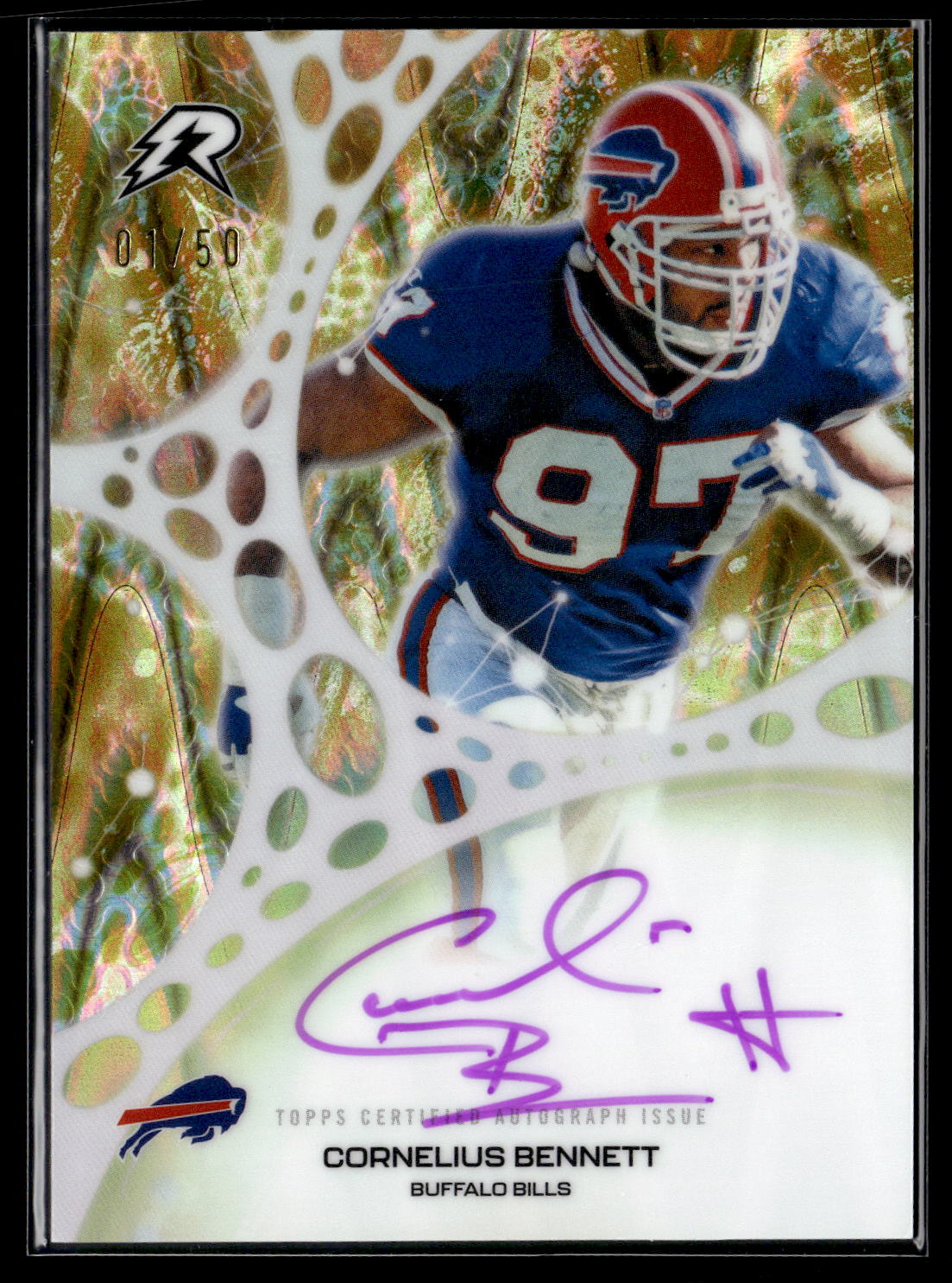 2025 Topps Resurgence #MM-CB Cornelius Bennett Molecular Marks Gold /50
