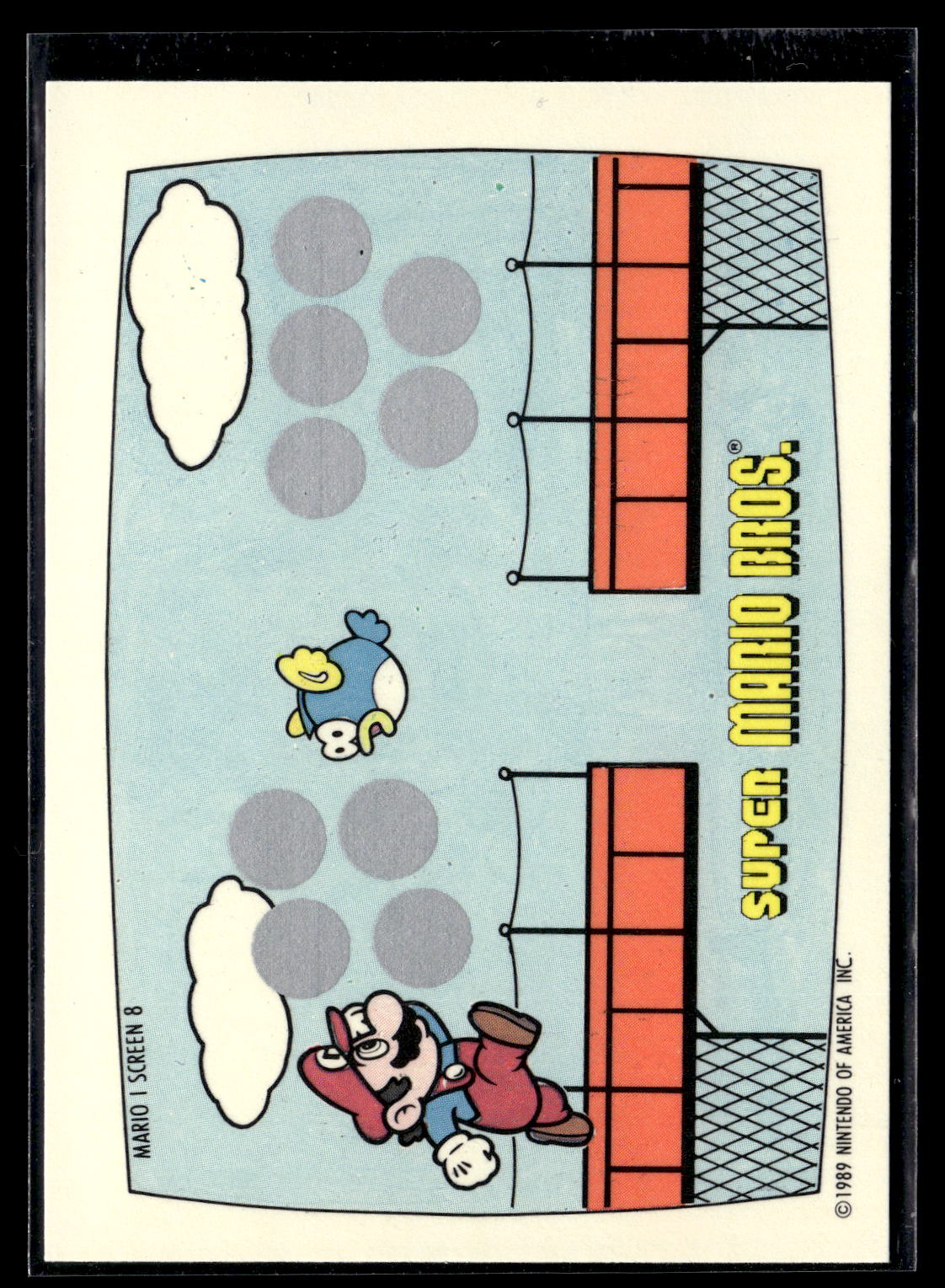 1989 Topps Nintendo #8 Mario I Screen 8