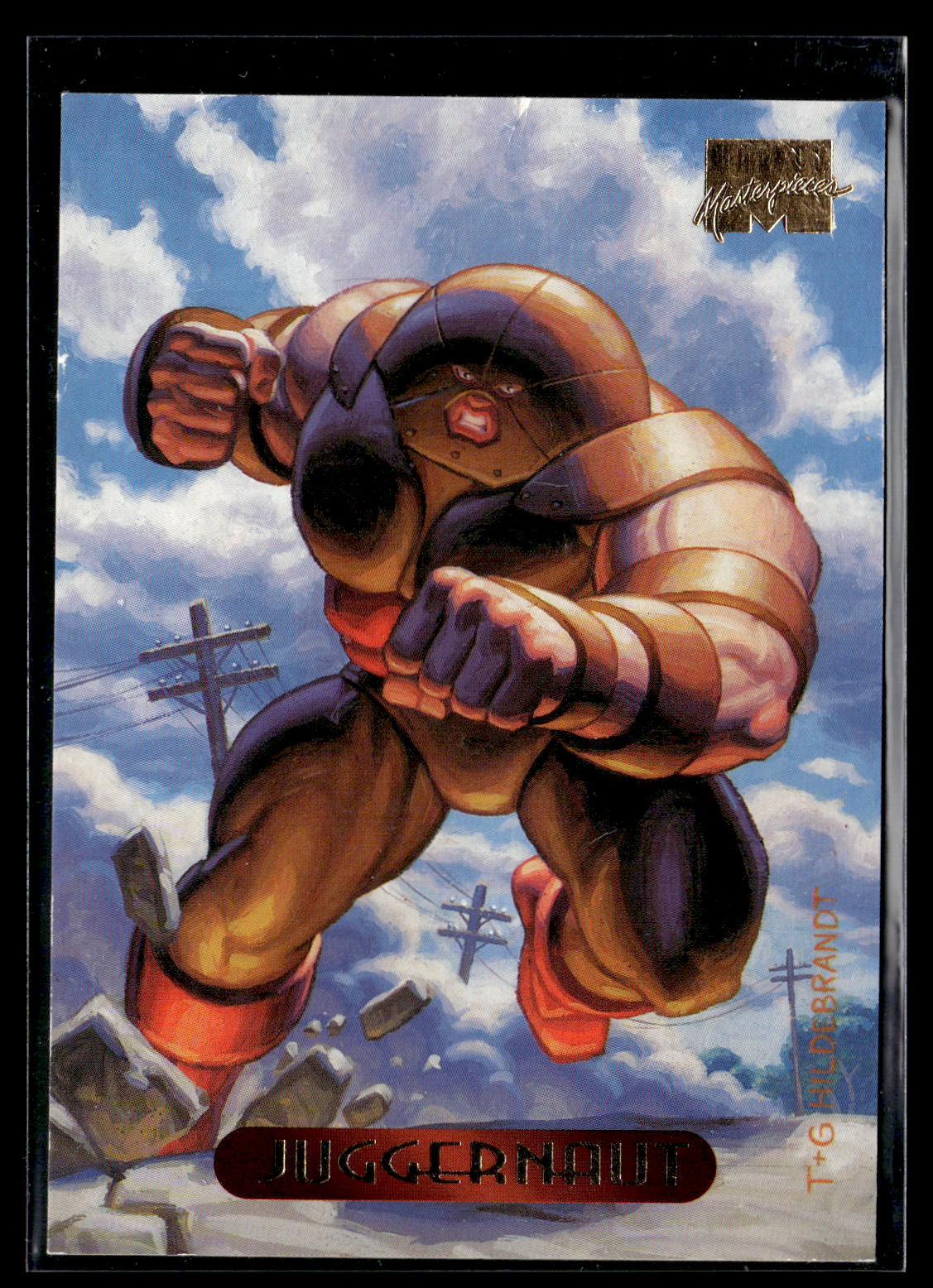 1994 Fleer Marvel Masterpieces Hildebrandt Brothers #59 Juggernaut