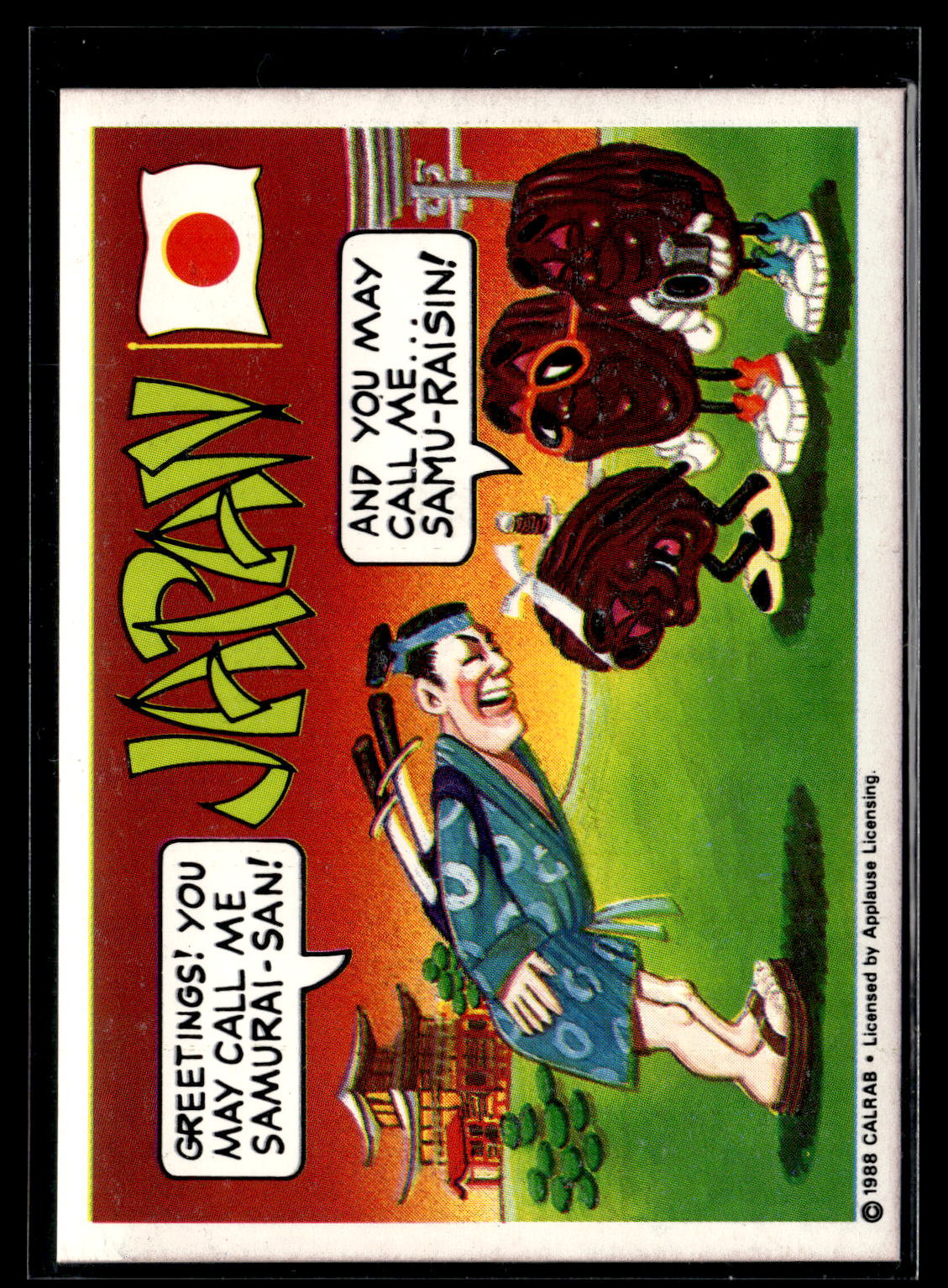 1988 Zoot The California Raisins World Tour #14 Japan