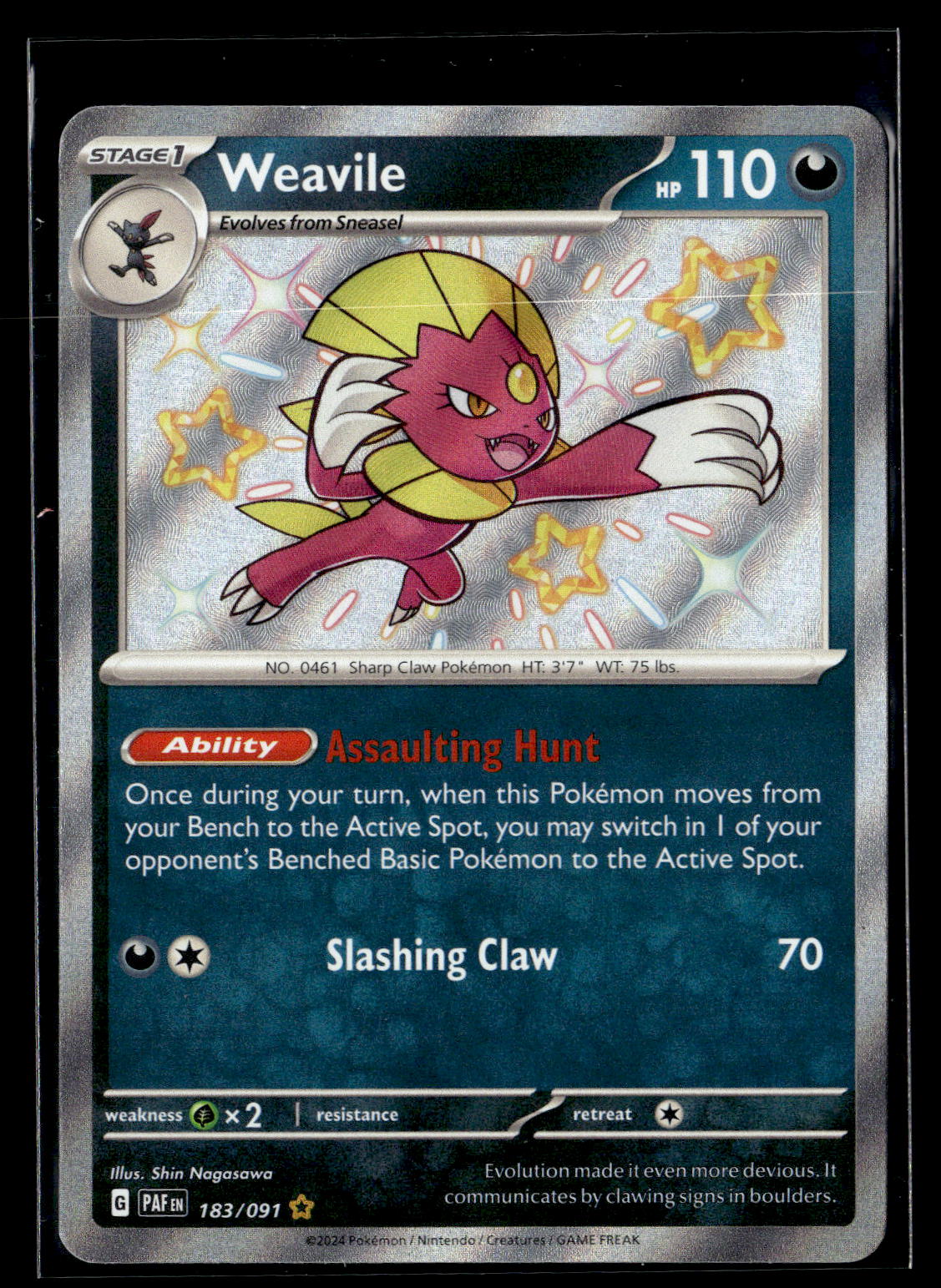 SV: Paldean Fates #183/091 Weavile
