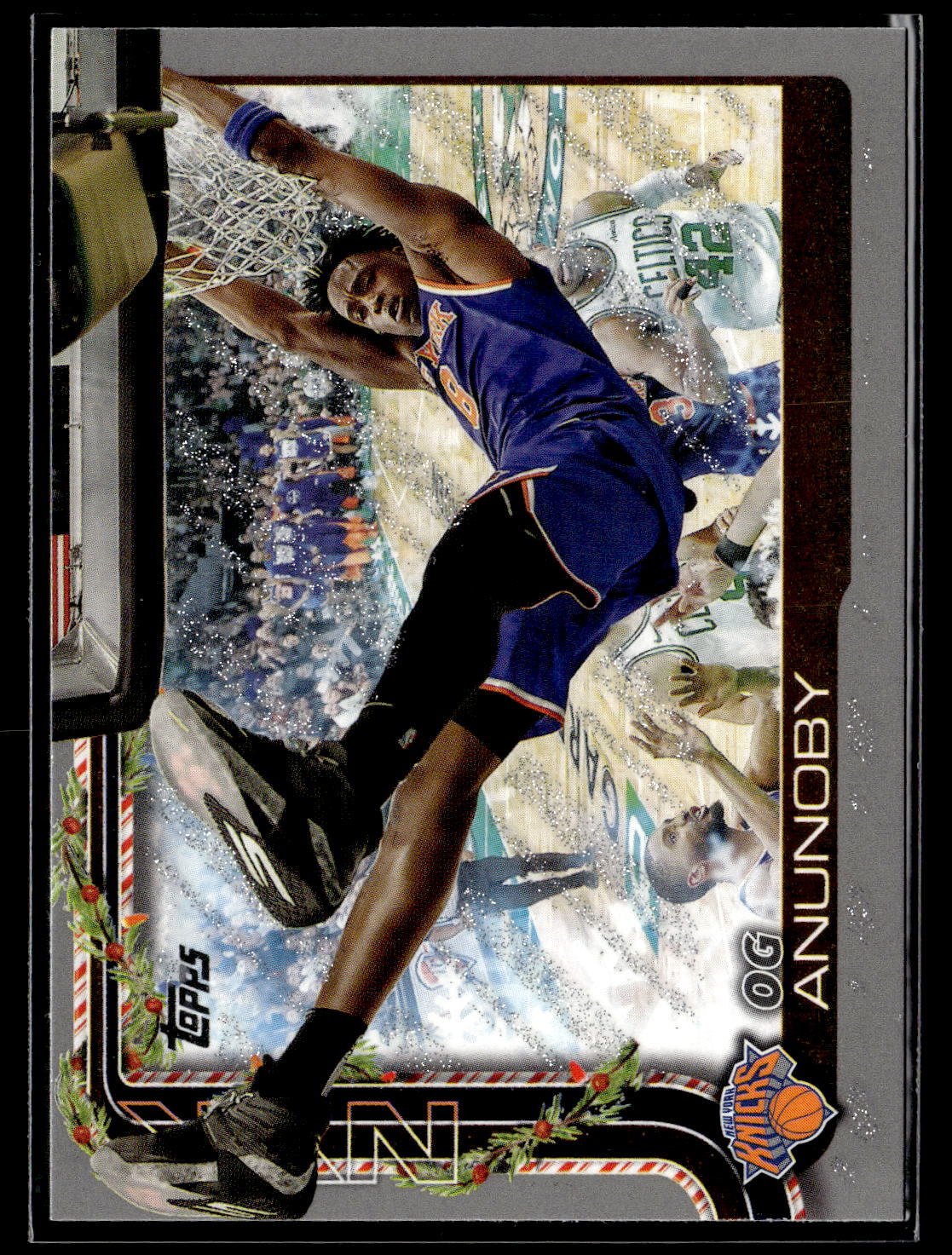 2025-26 Topps Holiday #H13 OG Anunoby Glitter Holiday