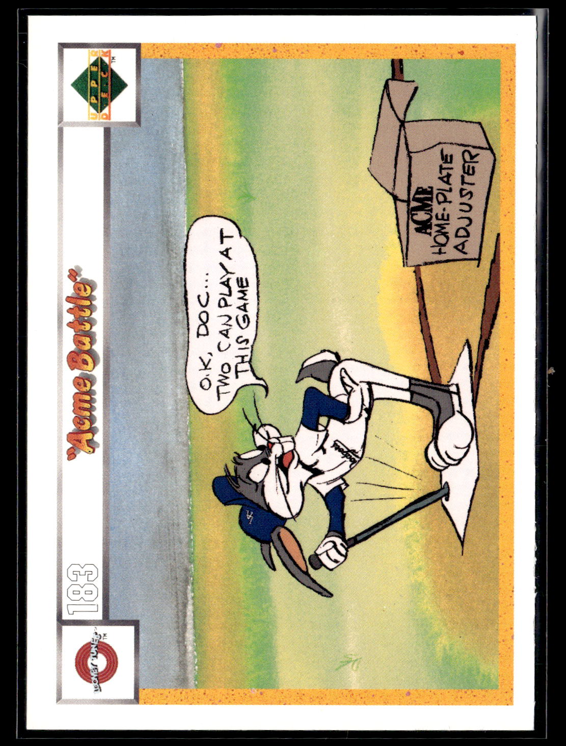 1990 Upper Deck Comic Ball #183 / 198 Acme Battle / Series One Story Checklist