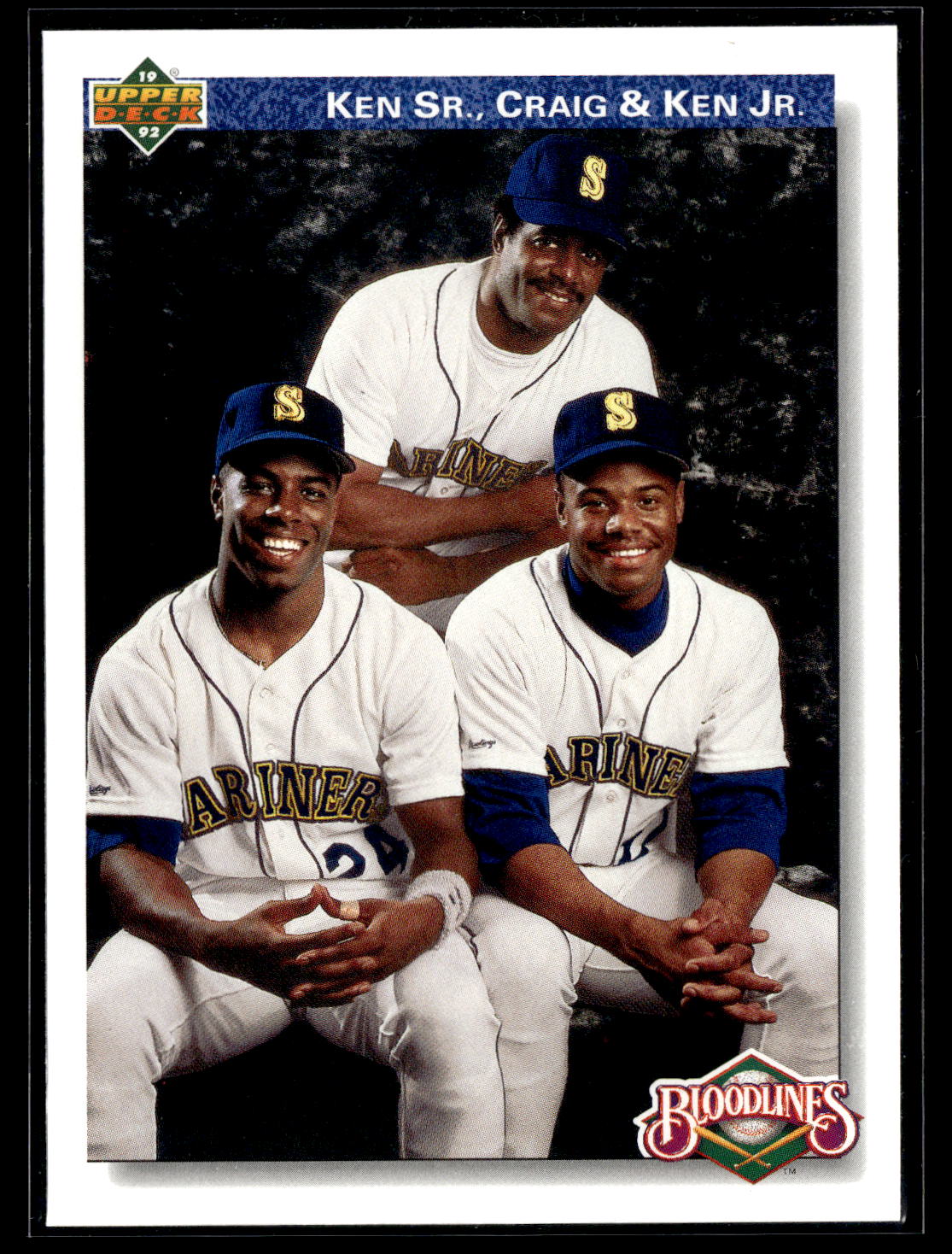 1992 Upper Deck #85 Ken Sr., Craig & Ken Jr.
