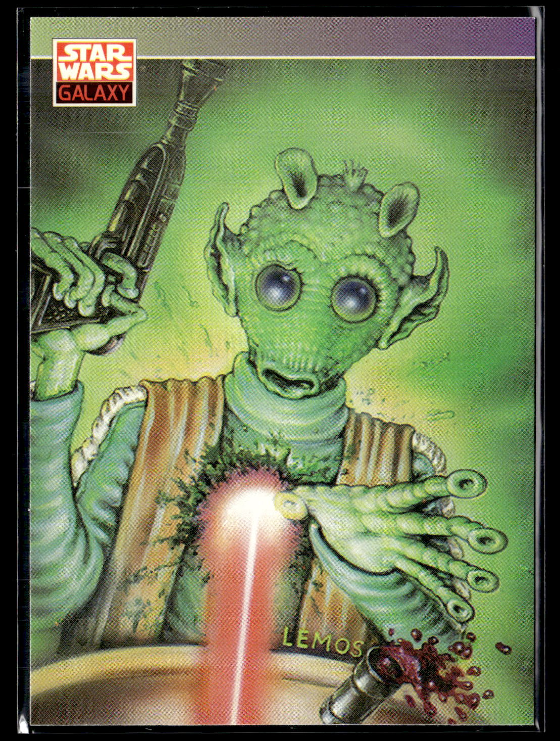 1993 Topps Star Wars Galaxy #107 Mike Lemos
