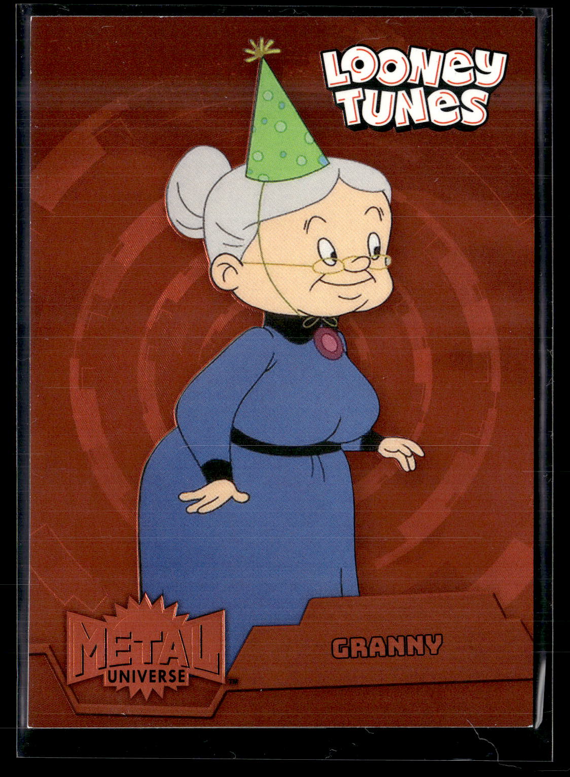 2024 Fleer Retro Looney Tunes #MU-11 Granny Metal Universe Orange FX /200