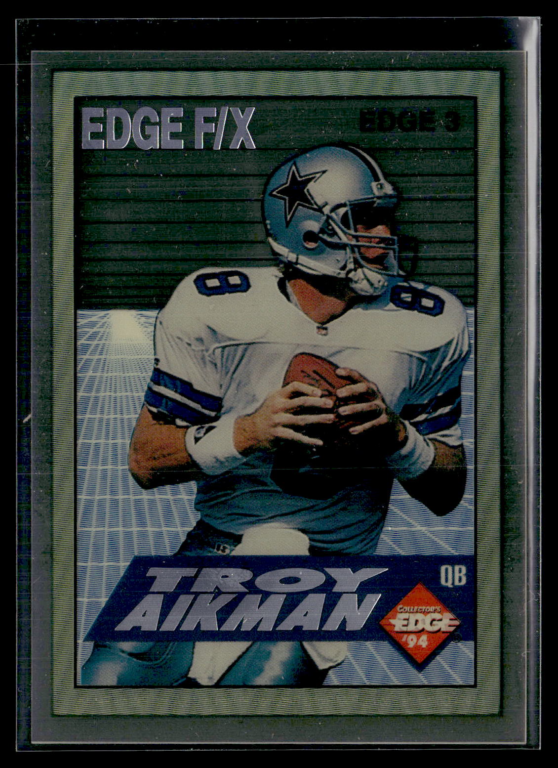 1994 Collector's Edge #3 Troy Aikman Edge F/X