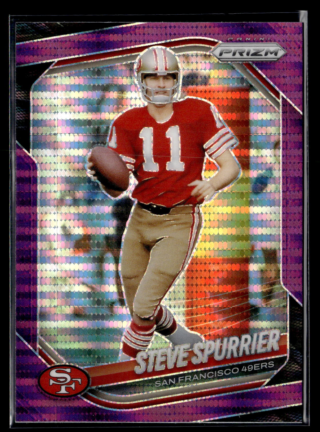 2025 Panini Prizm #157 Steve Spurrier Purple Pulsar
