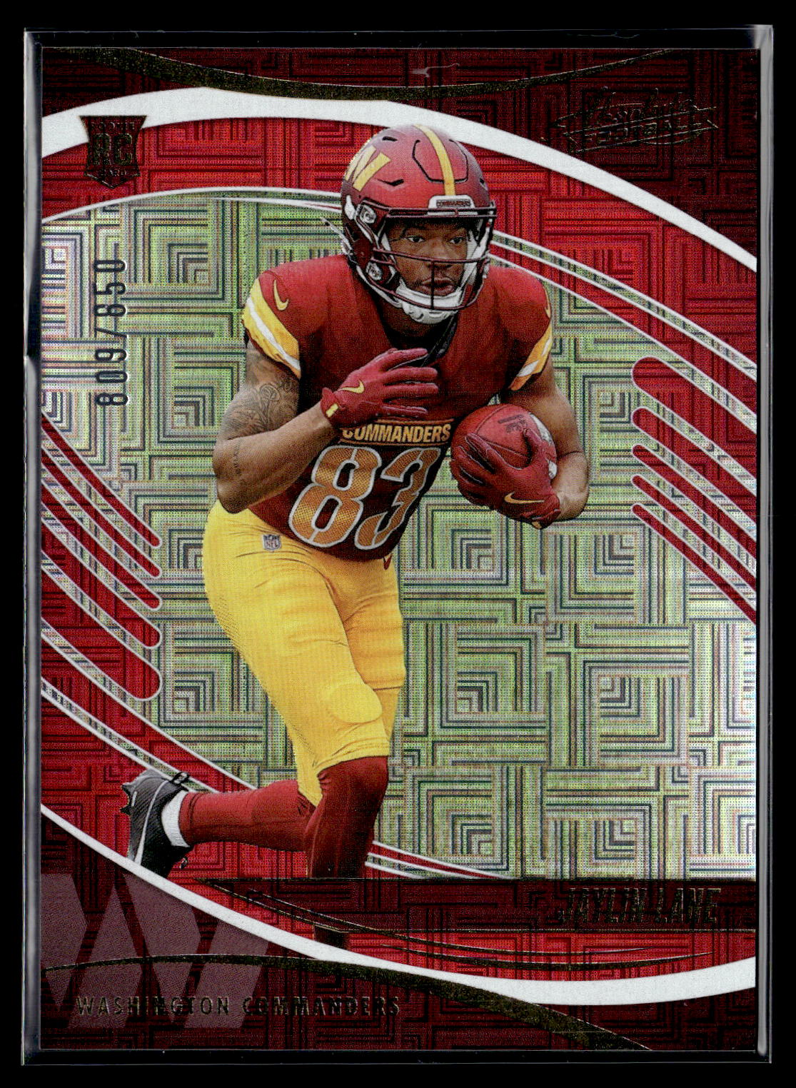 2025 Panini Absolute #140 Jaylin Lane Red Squares RC