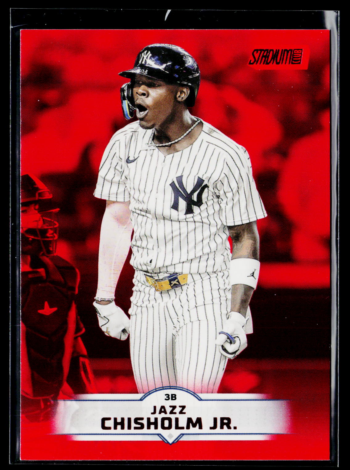 2025 Stadium Club #164 Jazz Chisholm Jr. Red Foil