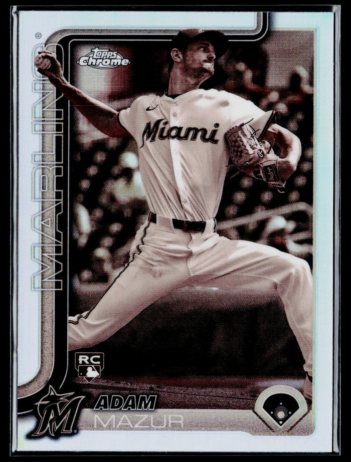 2025 Topps Chrome #157 Adam Mazur Sepia Refractors Rookie