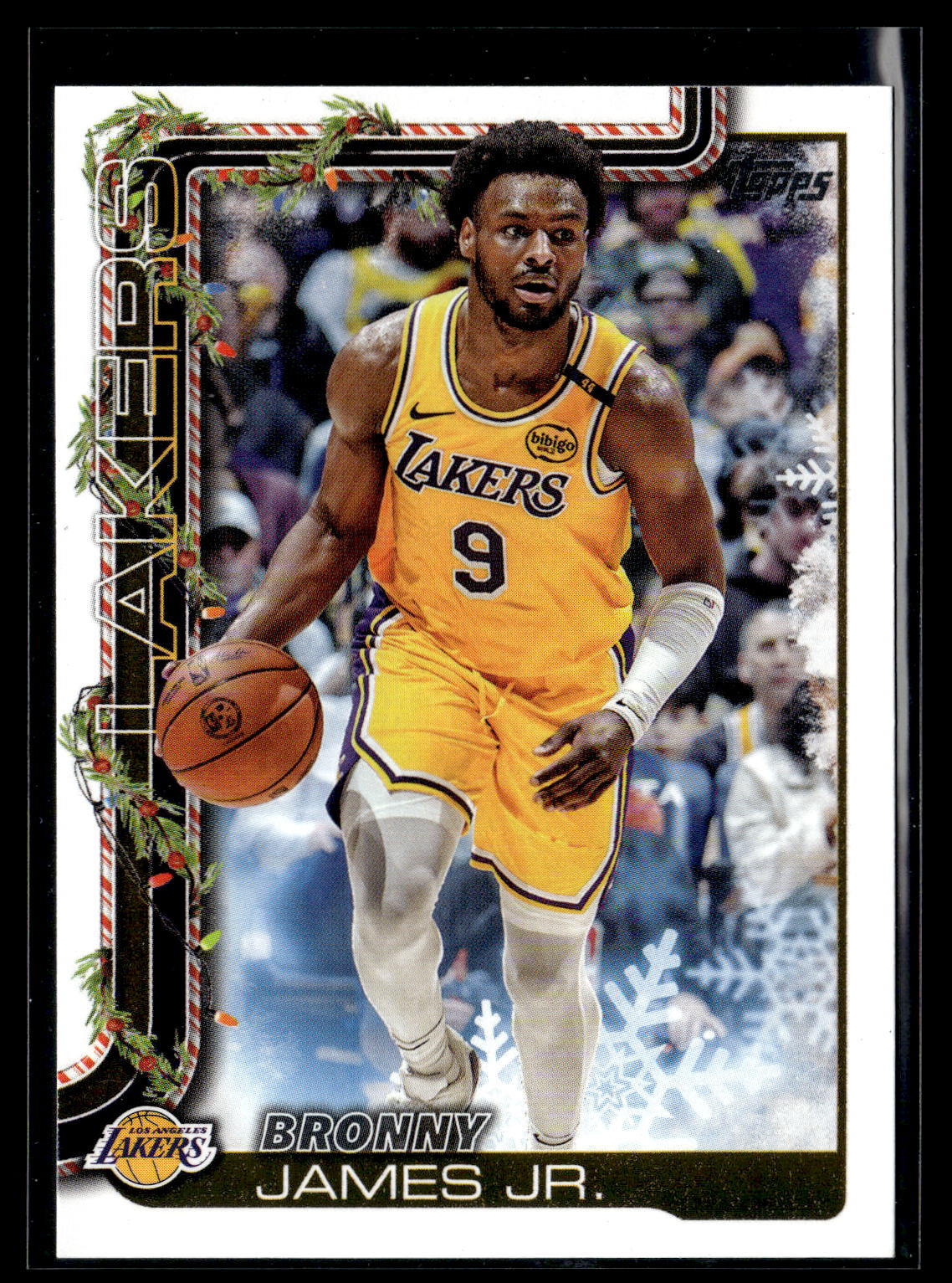 2025-26 Topps #152 Bronny James Jr. Foil Pattern