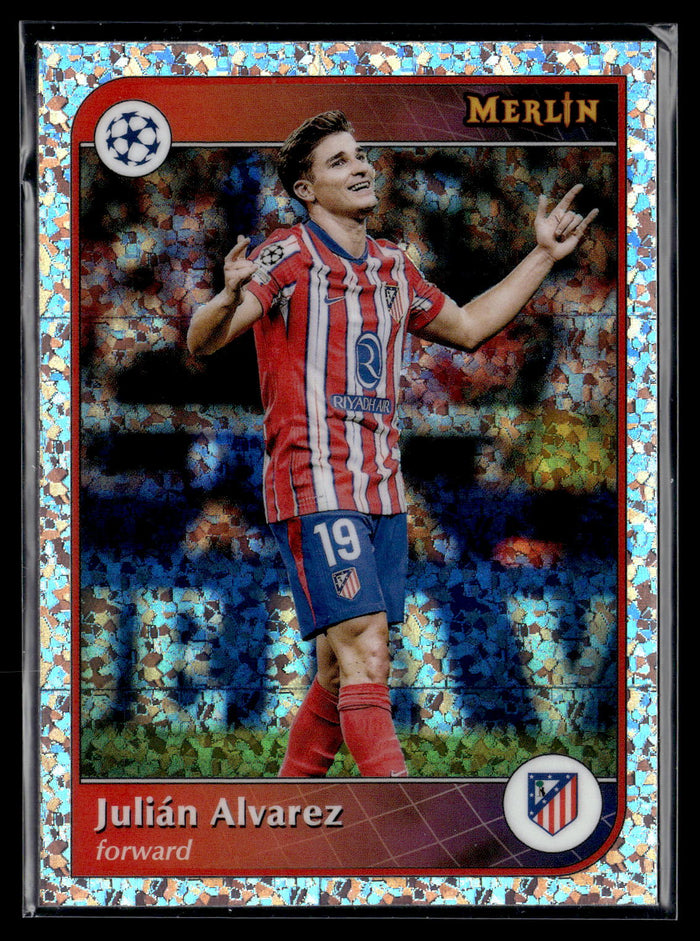 2024-25 Merlin UEFA Club Competitions #142 Julián Alvarez Silver Speckle