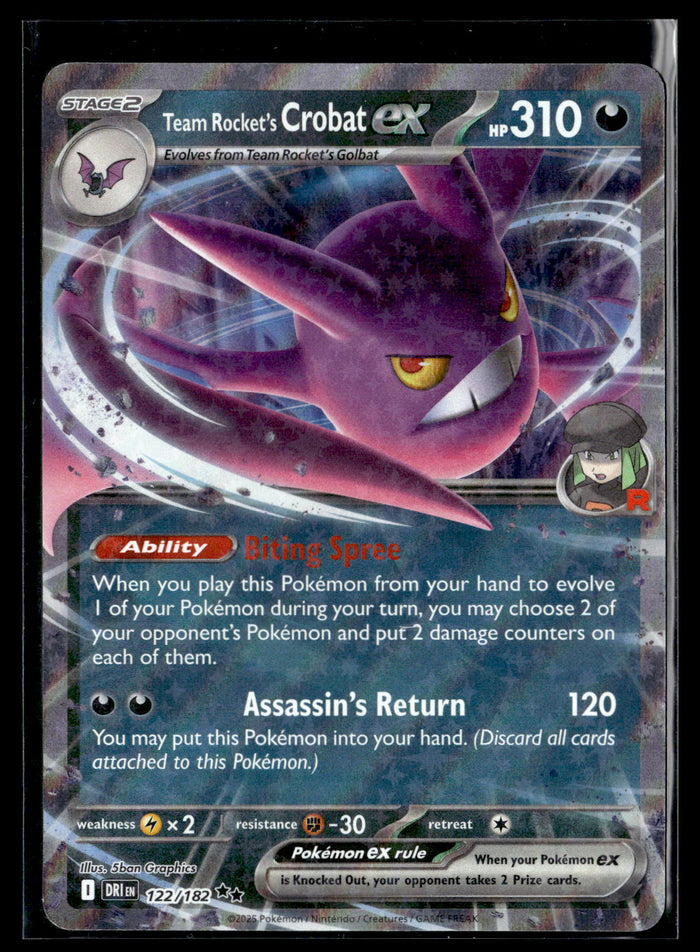 SV10: Destined Rivals #122/182 Team Rocket's Crobat ex