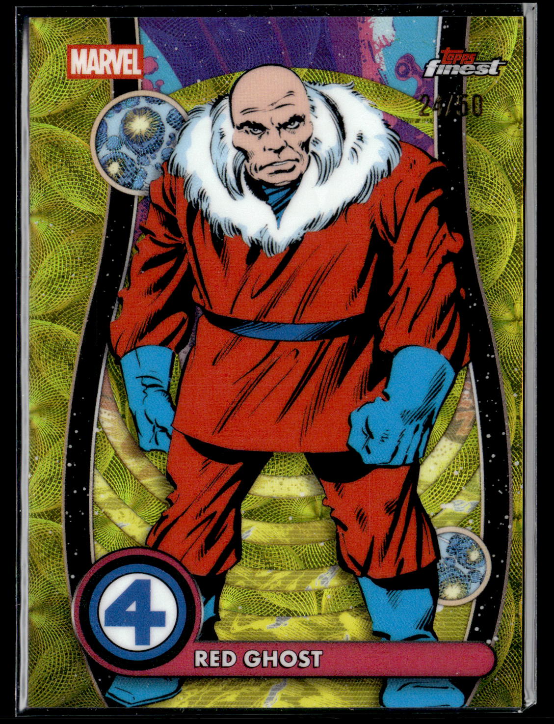 2026 Finest Fantastic Four #038 Red Ghost Gold Refractor /50