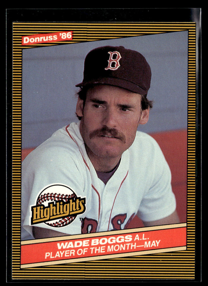 1986 Donruss Highlights #13 Wade Boggs