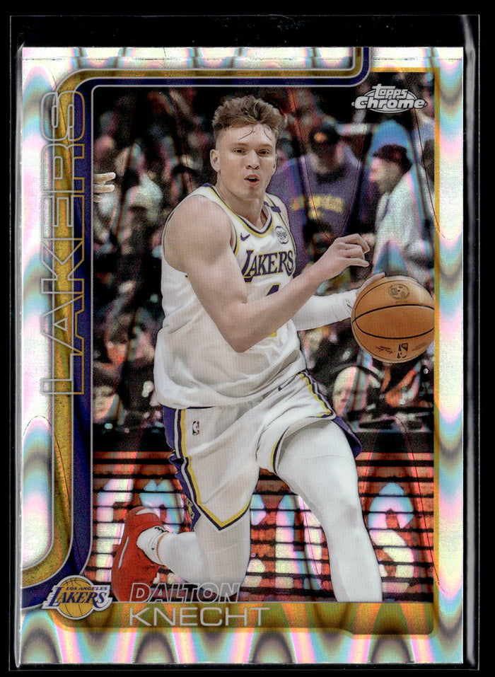 2025-26 Topps Chrome #130 Dalton Knecht RayWave Refractor