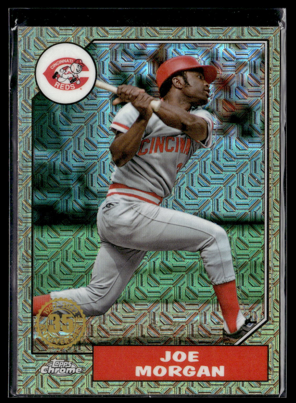 2022 Topps Update #T87C-72 Joe Morgan 1987 Topps 35th Anniversary Chrome