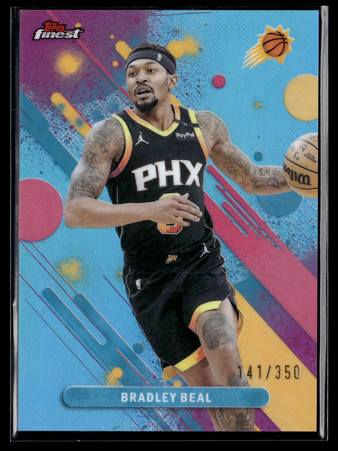 2025-26 Finest #84 Bradley Beal Sky Blue Refractor /350