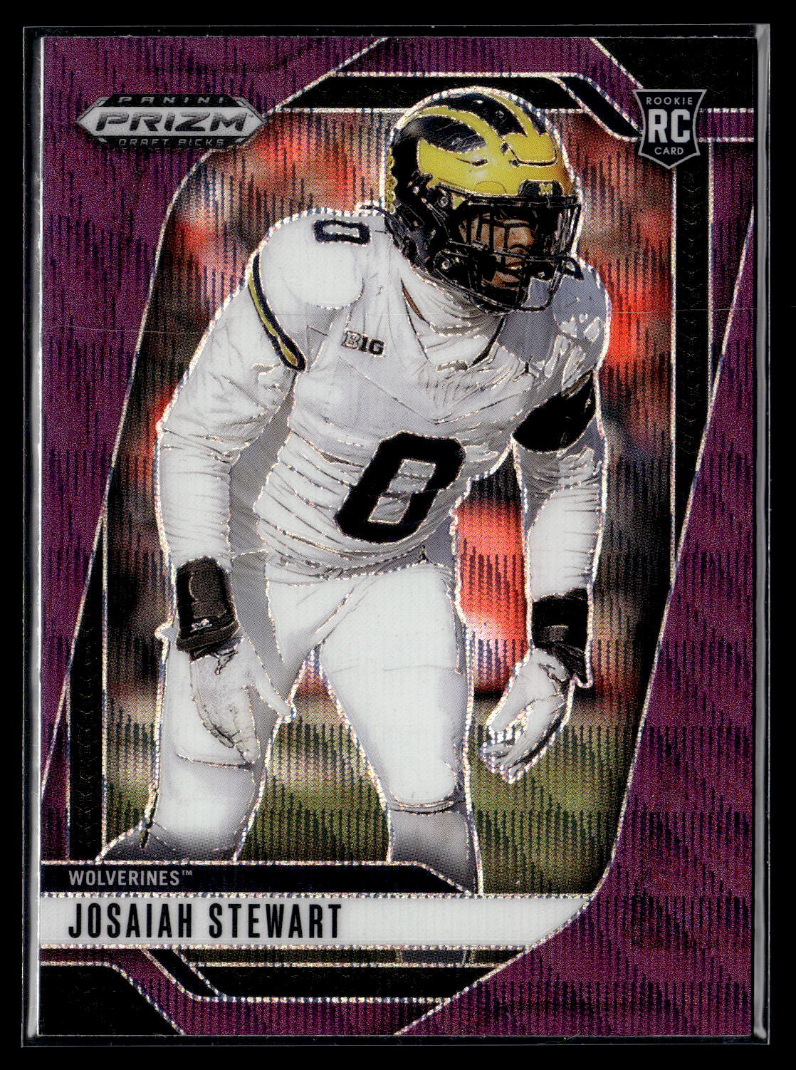 2025 Panini Prizm Draft Picks #61 Josaiah Stewart Prizms Purple Wave