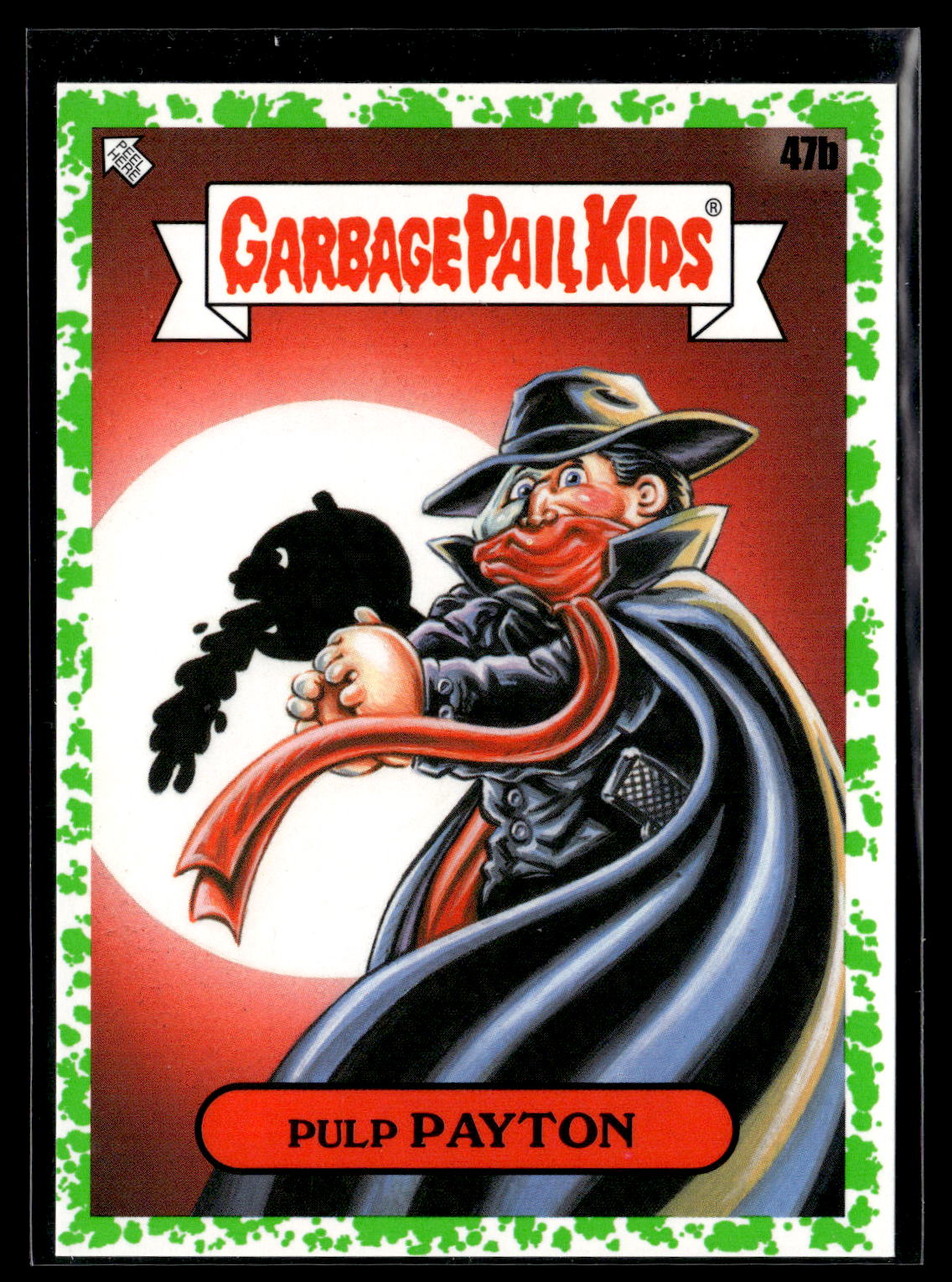 2022 Topps Garbage Pail Kids: Book Worms #47b Pulp Payton Booger Green