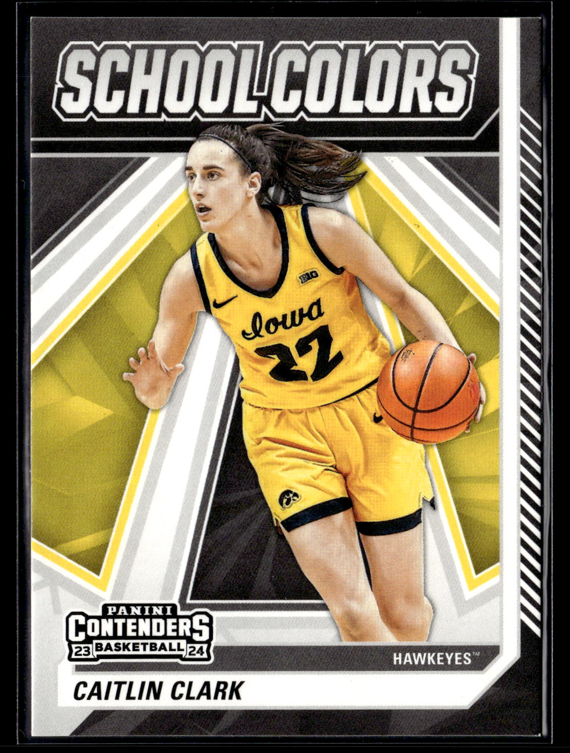 2024 Panini Caitlin Clark Collection #SC3 Caitlin Clark School Colors