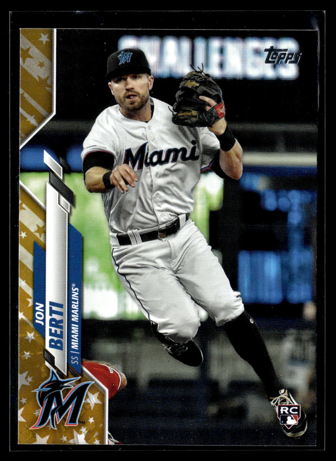 2020 Topps #693 Jon Berti Gold Star Rookie
