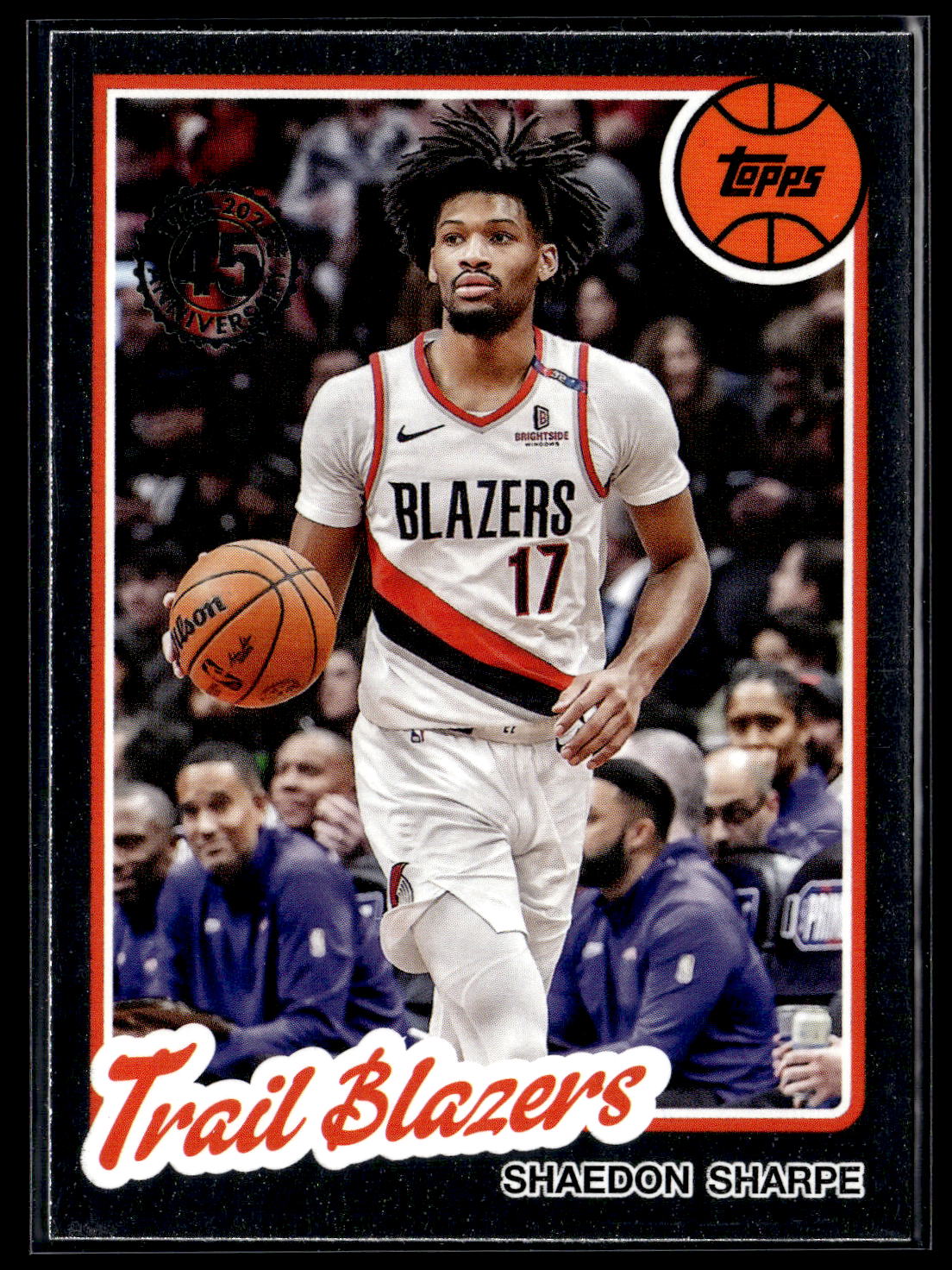 2025-26 Topps #80BK-35 Shaedon Sharpe 1980-81 Topps Basketball