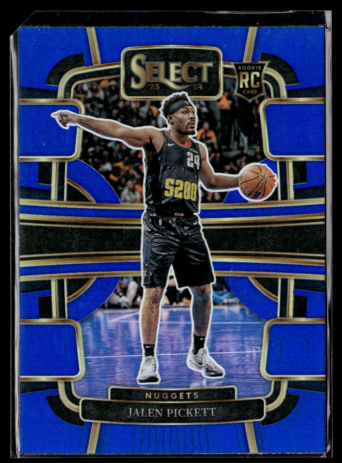 2023-24 Panini Select #68 Jalen Pickett Blue Prizms Rookie