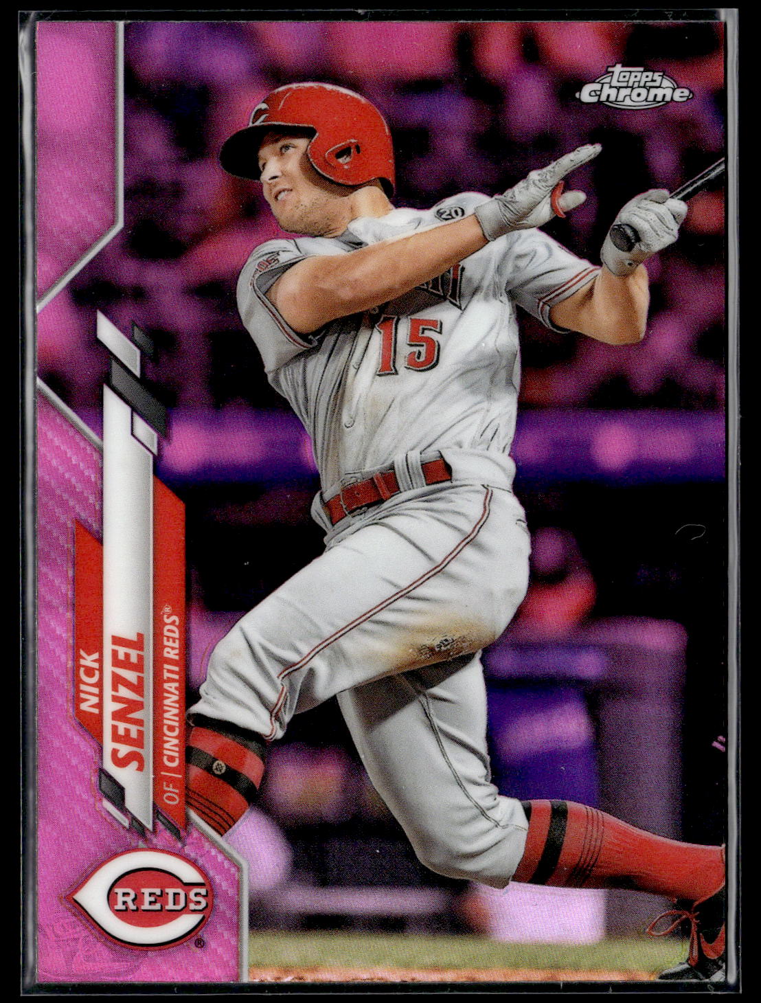 2020 Topps Chrome #24 Nick Senzel Pink Refractor