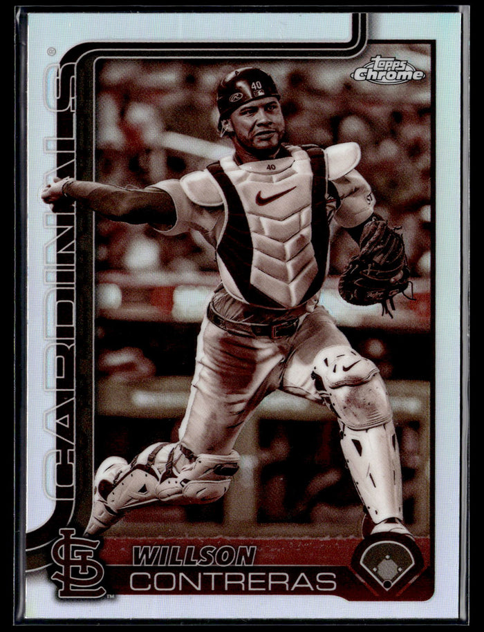 2025 Topps Chrome #82 Willson Contreras Sepia Refractors