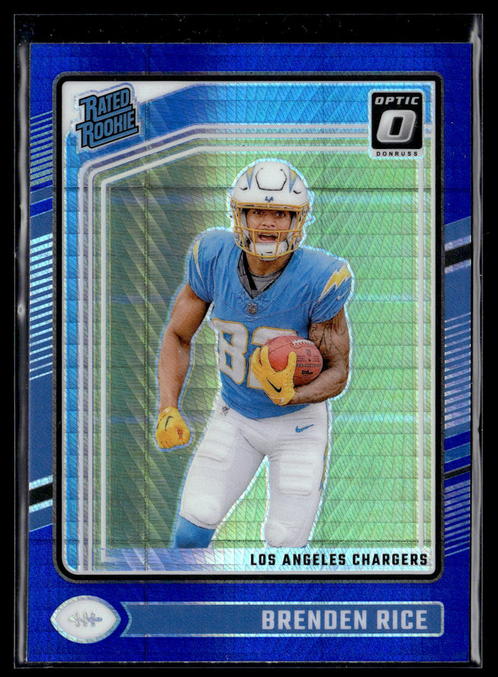 2024 Donruss Optic #213 Brenden Rice Blue Hyper