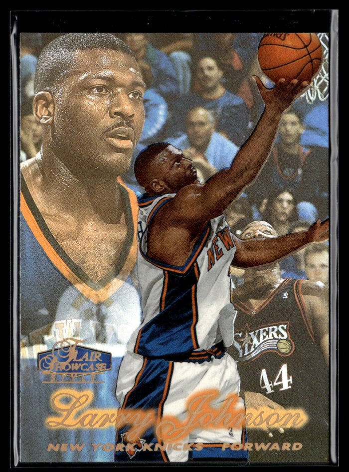 1997-98 Flair Showcase #75 Larry Johnson Flair Showcase Row 2